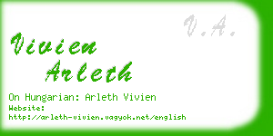 vivien arleth business card